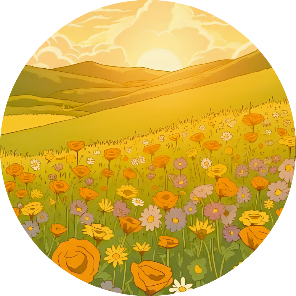 Champs de fleurs