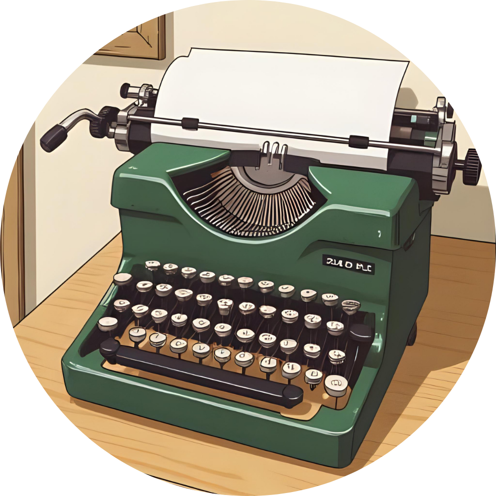 Image d'une machine à écrire